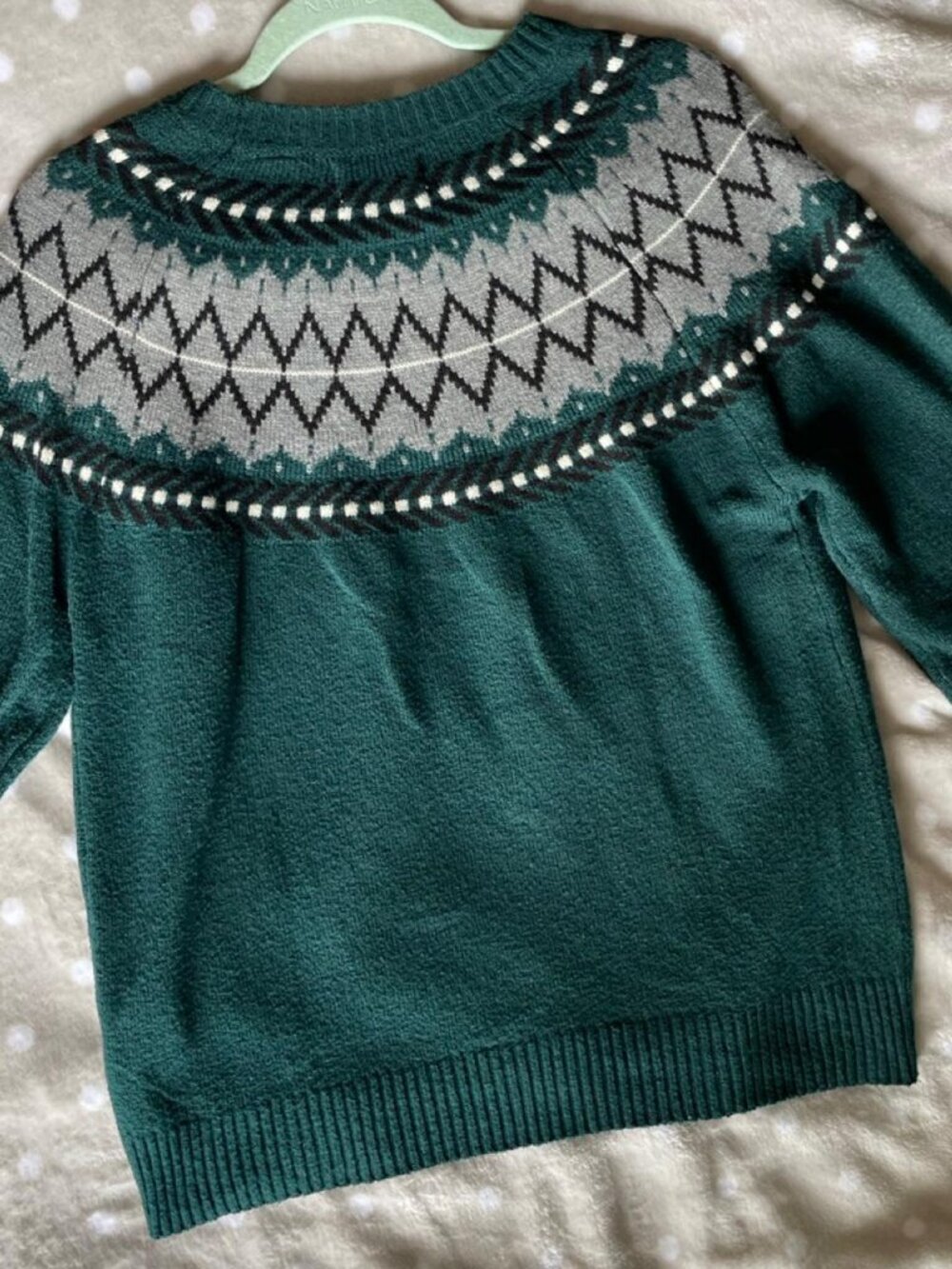 Women's Green Weatherproof Sweater
